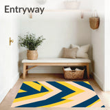 Abstract Chevron Inspired by Mid Modern Aesthetics(Yellow)