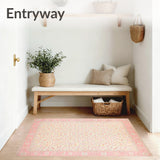 Classic Beige Area Easy Care for Everyday Living(Pink)