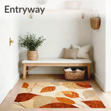 Harvest Collection Area Maple Leaf Design(Beige)