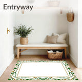 Whispering Ferns Scrollwork with Subdued Botanical Embellishments (Green)