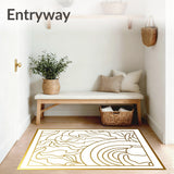 Abstract Female Portrait Art Design(Gold)