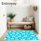 Abstract Animal Inspired Design Featuring Charming Paw Prints(Blue)