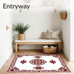 Filigree Design Featuring Botanical Scrollwork and Floral Embellishments (White) - ODIKA