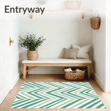 Elegant Interlocking Chevron with Subtle Contrast(Ivory)