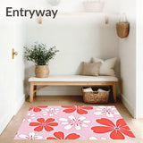 Abstract Floral Burst Featuring Layered Petal Shapes and Subtle Gradient(Pink)