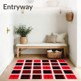 Traditional Lumberjack Plaid with Defined Blocky(Red)