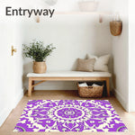 Bloom with Symmetrical Floral Arrangements (Purple) - ODIKA