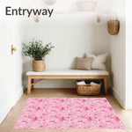Dreamy Petal Whirl with Delicate Swirling Floral Motifs (Pink) - ODIKA