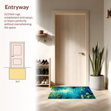 Lively Green Fantasy Landscape(Blue)