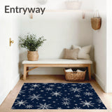 Enchanted Frosty Crystal Entryway Greeting Doormat(Blue)