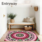 Festive Interlocking Boho Medallion Holiday Winter Celebration(Pink)