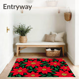 Poinsettia Bloom Christmas with Motifs(Red)