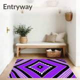 Abstract Chevron Arrangement with Contrast(Purple)