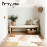 Boho Chic with Geometric Lines and Earthy Gradients(Beige)