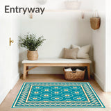 Tile Motif Weatherproof Non Fade (Blue) - ODIKA