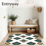 Chevron with Aztec Inspired Zigzag Design (Teal)