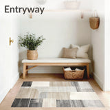 Abstract Bohemian Area Non Slip Ultra Entry(Beige)