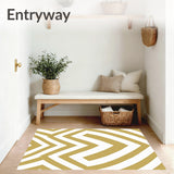 Abstract Minimalist Herringbone Scandinavian Contemporary (Gold)