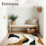 Barista Brew Abstract Area Mocha Swirl Collection(Beige)