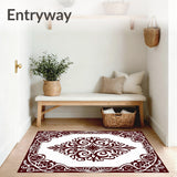 Damask Scroll with Classical Vine (Brown)