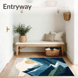 Adventure Trail Mountain Range & River Design(Blue)