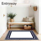 Elegant Border Pathway Collection With Symmetrical Interlocking Design (Blue)