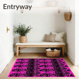 Haunted Cemetery Graveyard Scene Halloween Decorative(Pink) - ODIKA