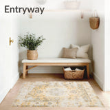 Timeworn Medallion Beige Vintage Inspired(Beige)