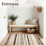 Boho Chic with Beige Tribal Stripes and Rustic Brown Highlights(Beige)