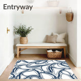 Elegant Marbled Swirl Luxurious Sophisticated Refined Ornate (Blue)