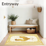 Extra Long Beige Rooster Runner(Gold)