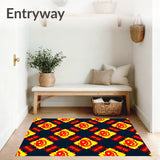 Buffalo Check Entry Halloween Themed Decorative(Yellow)