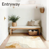 Elegant Beige Faux Deer Fur Area with Double Sheepskin Texture(Beige)