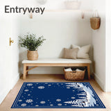 Joyful Winter Wonderland Semi Arc Doorway Greeting Decoration(Blue)