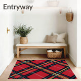 Festive Tartan Plaid Welcome featuring Classic Scottish Design(Red)