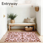 Scroll Damask Floor (Brown) - ODIKA