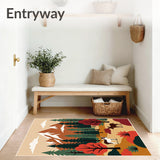 Mountain Wildlife Half Round Protective Slice(Brown)