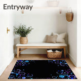 Enchanted Night Sky with Twinkling Stars and Lunar Motifs(Blue)