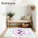 Pet Portrait Decorative Flooring Memento(Pink)