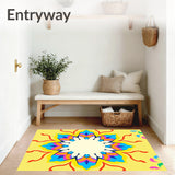 Calming with Abstract Interlocking Petals(Yellow)