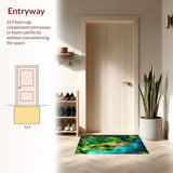 Playful Circular Moss Inspired Aesthetic(Green)