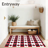 Highland Cabin Wilderness Cottage Textile(Red)