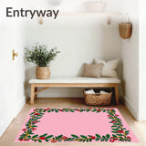 Traditional Swag Design with Festive Berry Clusters(Pink)