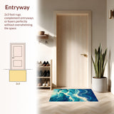 Seaside Ocean Waves(Blue)