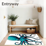 Ancient Undersea Beast Octopus Bones Mythology Art(Blue)