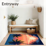 Sunset Tropical Palm Tree Design(Orange)