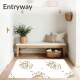 Whimsical Stratosphere Motif Plush Decorative Floor Covering(White)