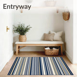 Waterproof Indoor with Stripe Design(Blue)