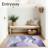 Mystic Current Grey & Lilac Flow Artistic(Purple)