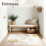 Geometric White Abstract Design(Beige)